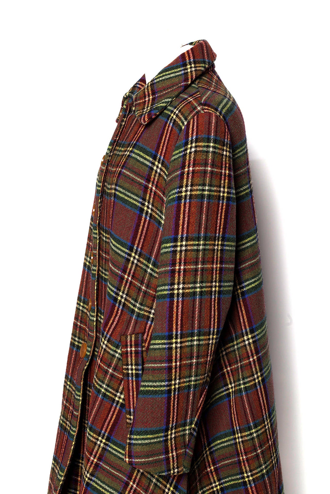 Women's Vivienne Westwood 90's Brown Multicolored trapeze coat