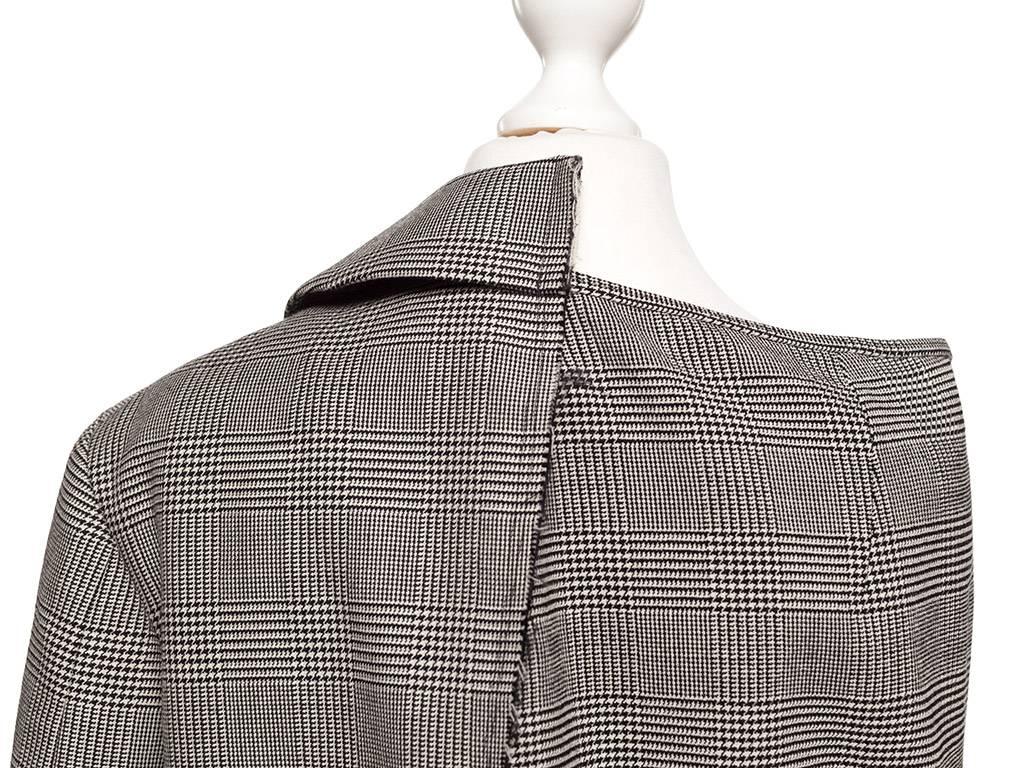 Women's Comme Des Garcons AD 07 asymetric Blazer in Glen Plaid wool, Sz M