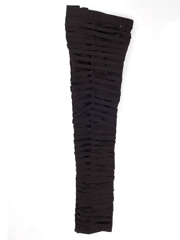 Men's *Rare* Helmut Lang '04 elastic denim bondage jeans , Sz M