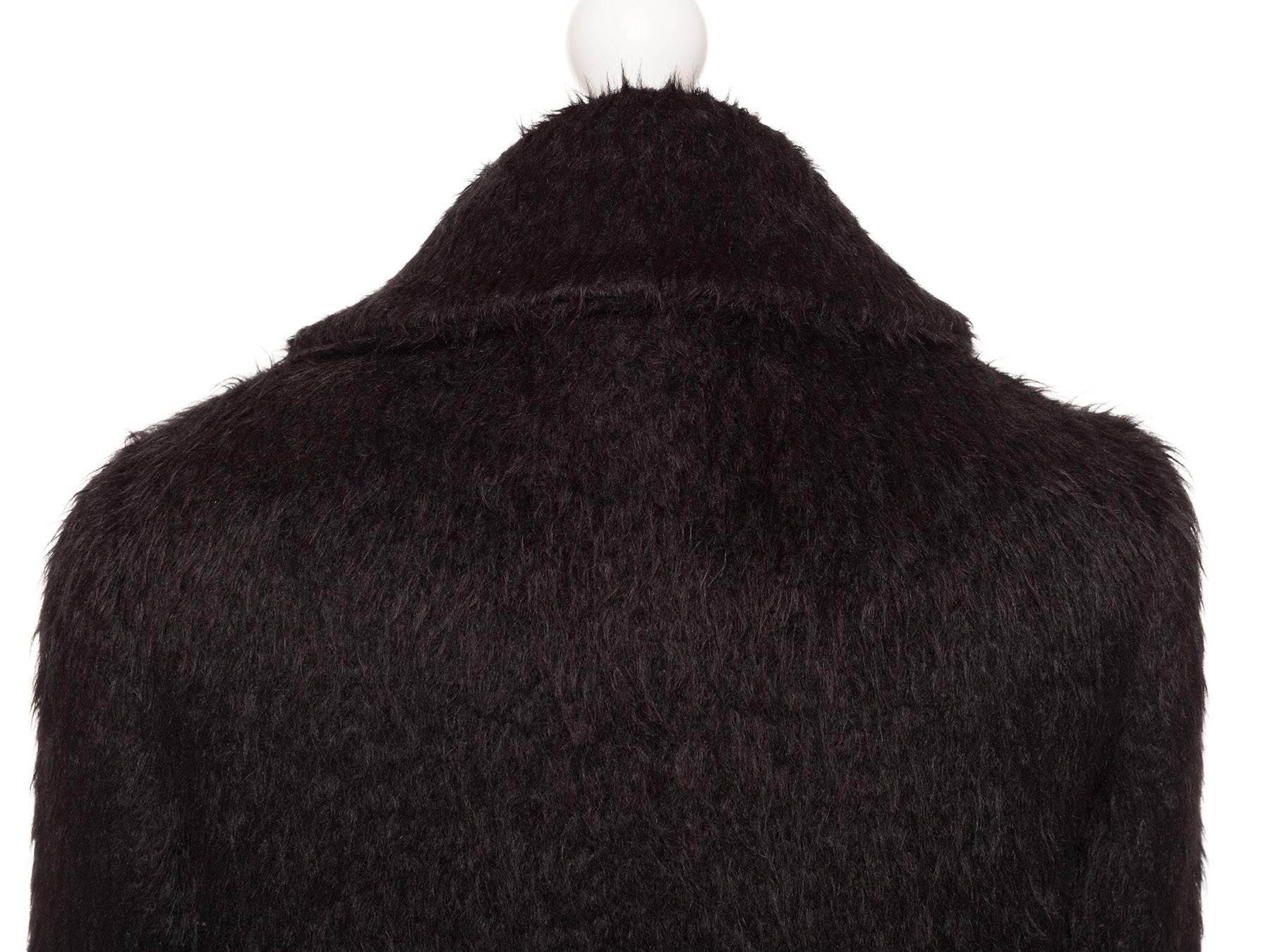Women's Chloe by Phoebe Philo black alpaca coat, Sz M