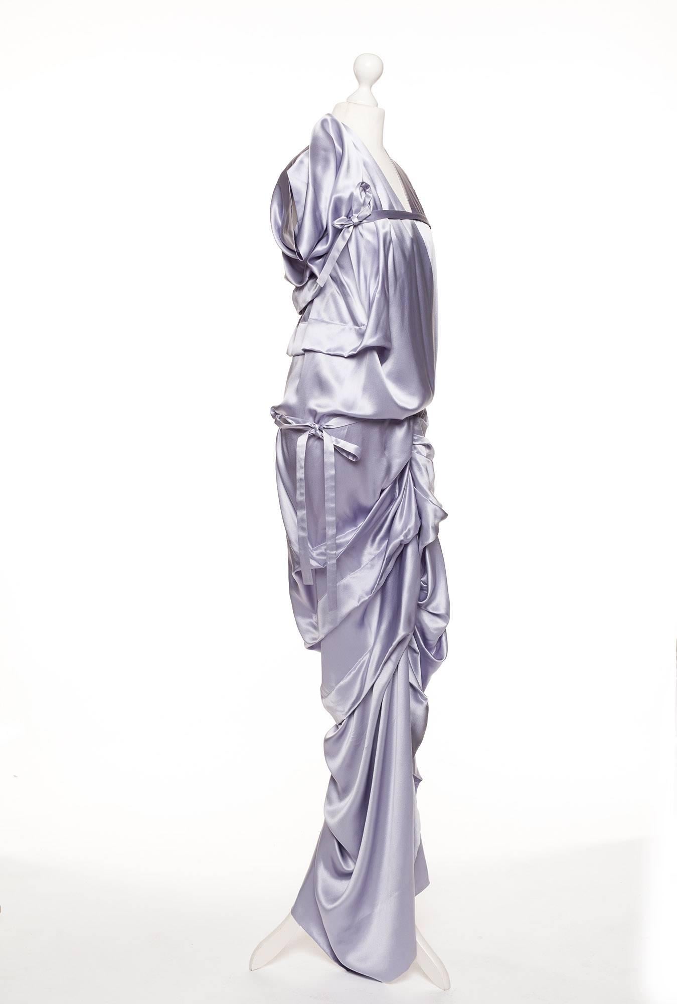 Gray Vivienne Westwood Gold Label lilac silk gown, Sz 10