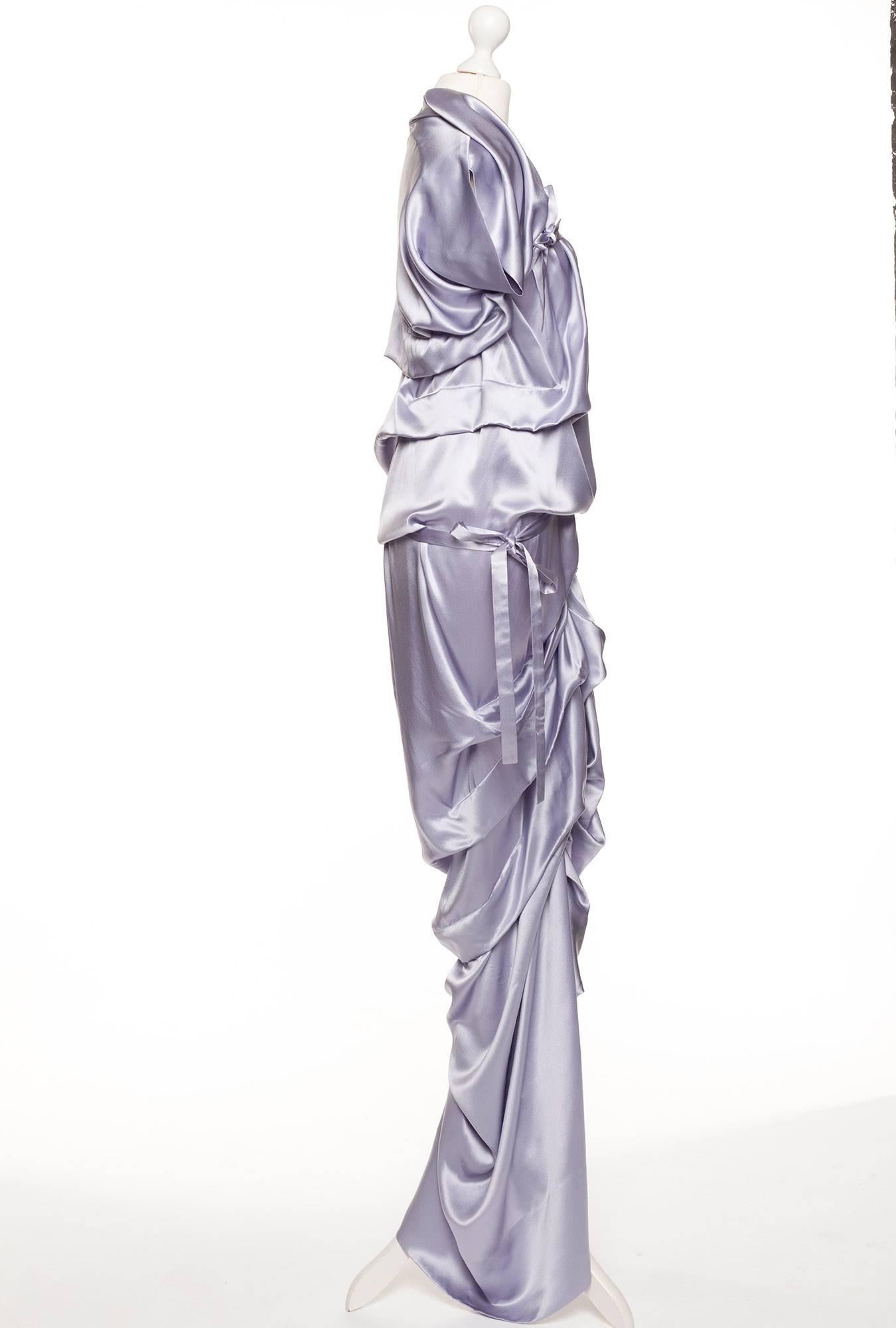 Women's Vivienne Westwood Gold Label lilac silk gown, Sz 10