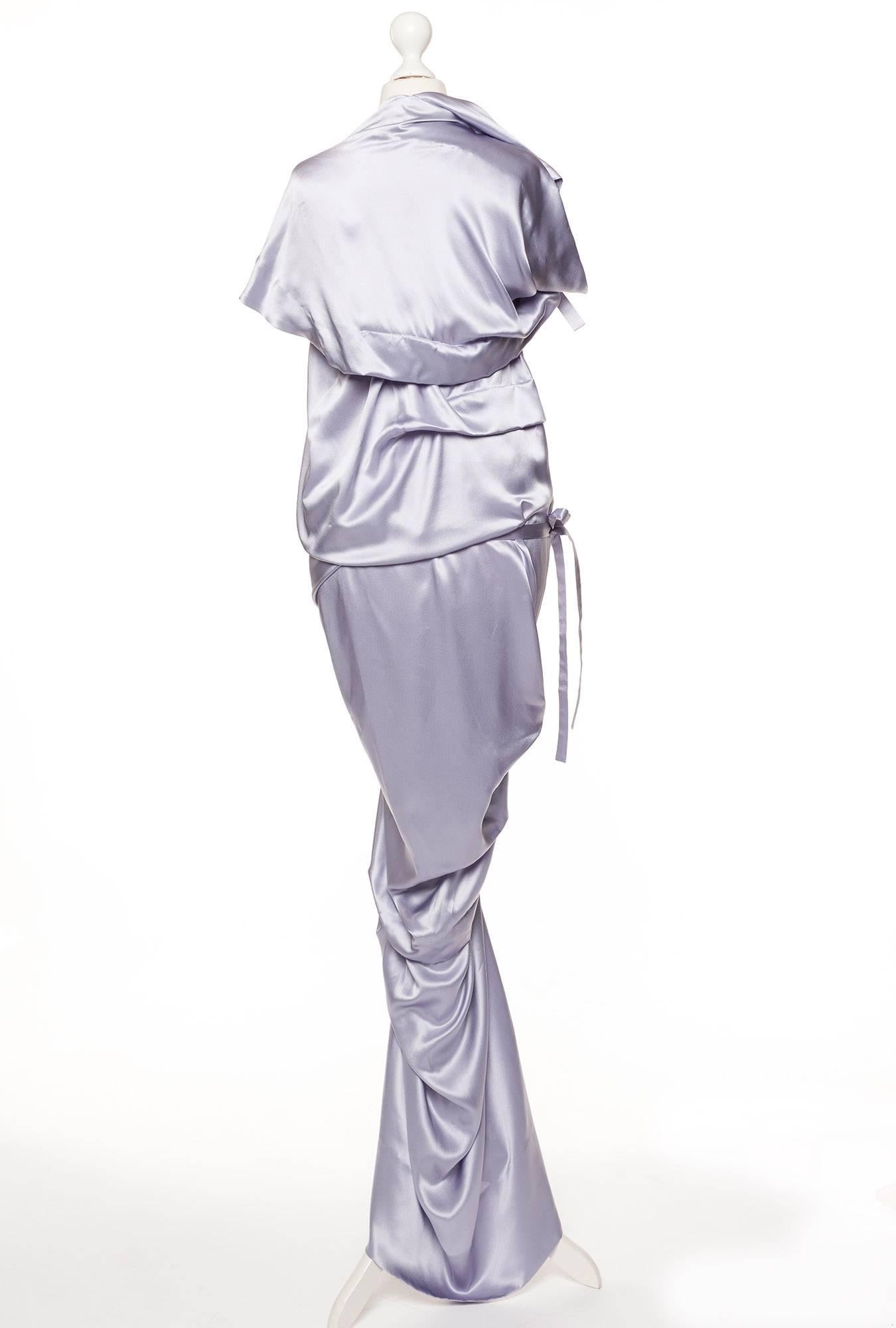 Vivienne Westwood Gold Label lilac silk gown, Sz 10 1