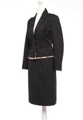 Louis Vuitton by Marc Jacobs Pinstripe Wool Ensemble, Sz S