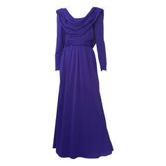 Estevez 70s purple gown size 6.