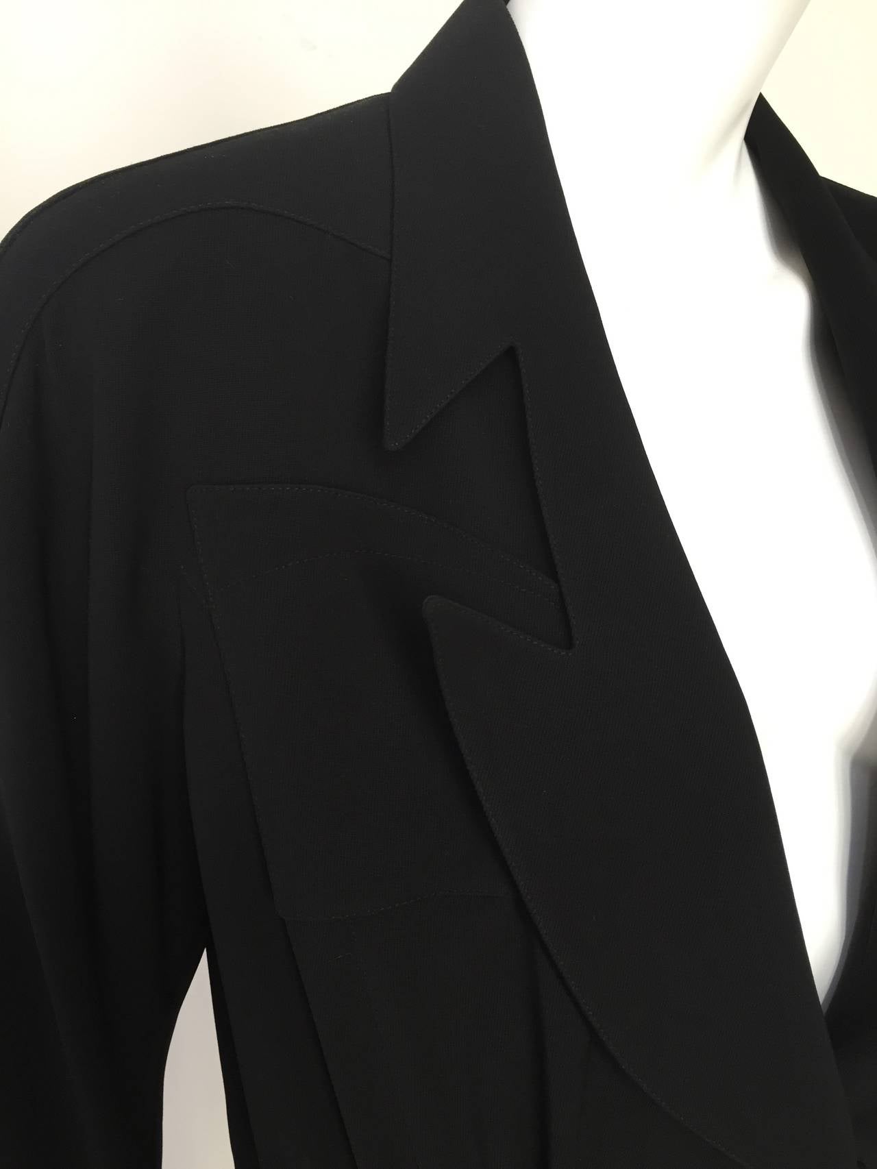 Thierry Mugler Black Pant Suit Size 8/10. For Sale at 1stDibs | mugler ...