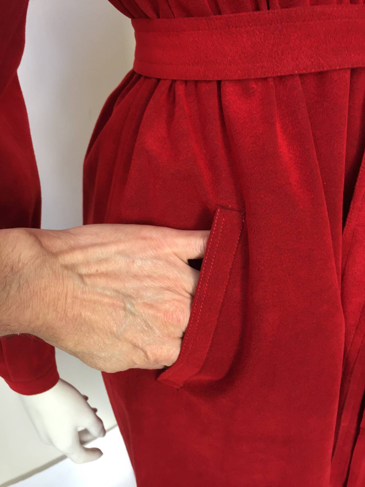 red dress with pockets
