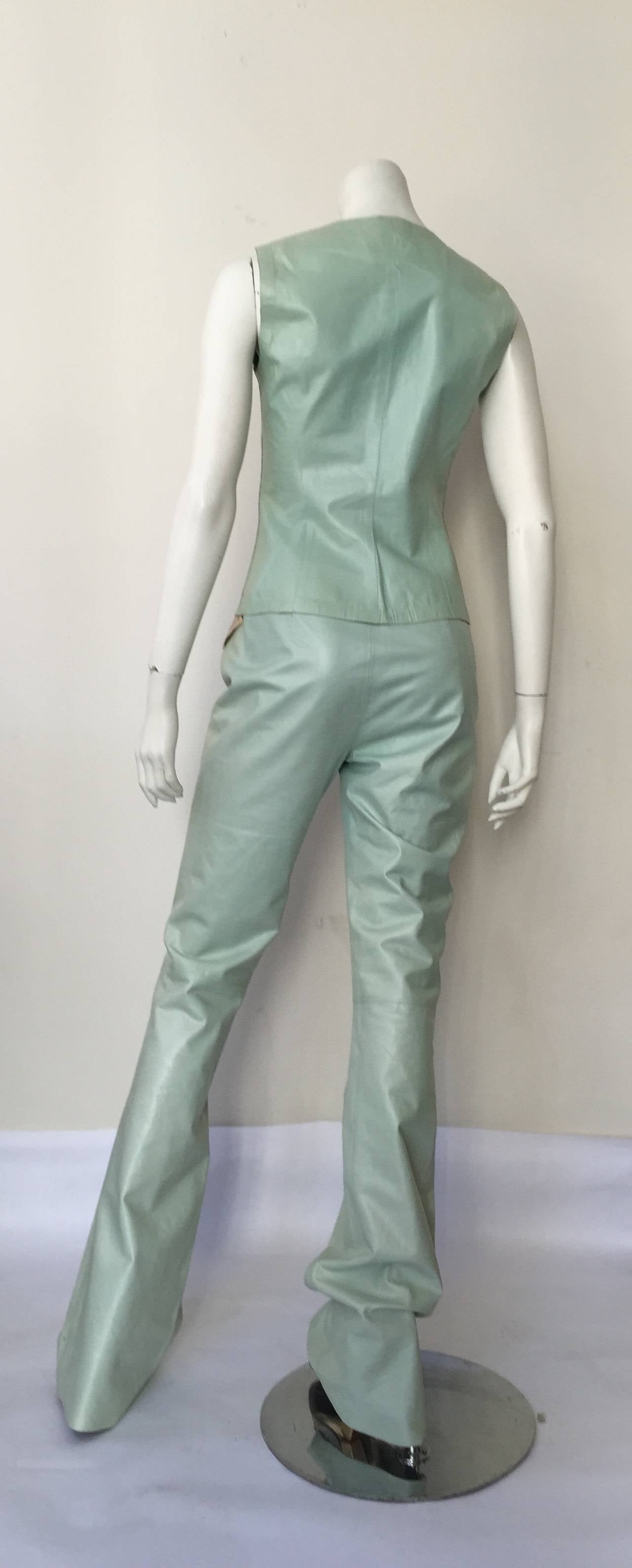 Women's Gucci 90s for Neiman Marcus leather 2 piece size 4.