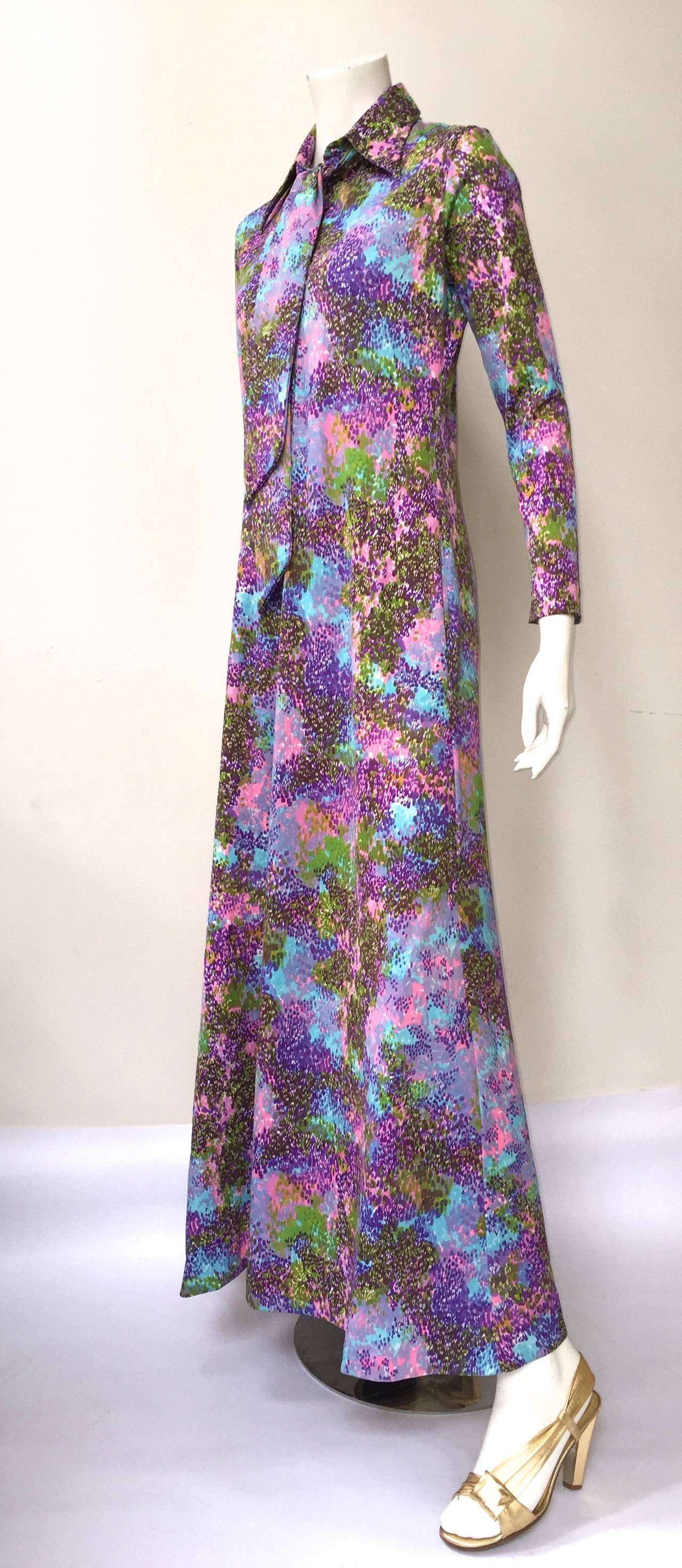 Lanvin 70s maxi dress with pockets & belt size 8/10. 1