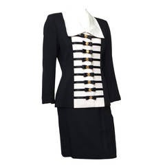 Jacques Fath 90s skirt suit size 6. Jacques Fath 90s skirt suit size 6.