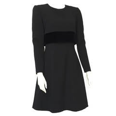  Oscar de la Renta 90s black dress size 6.