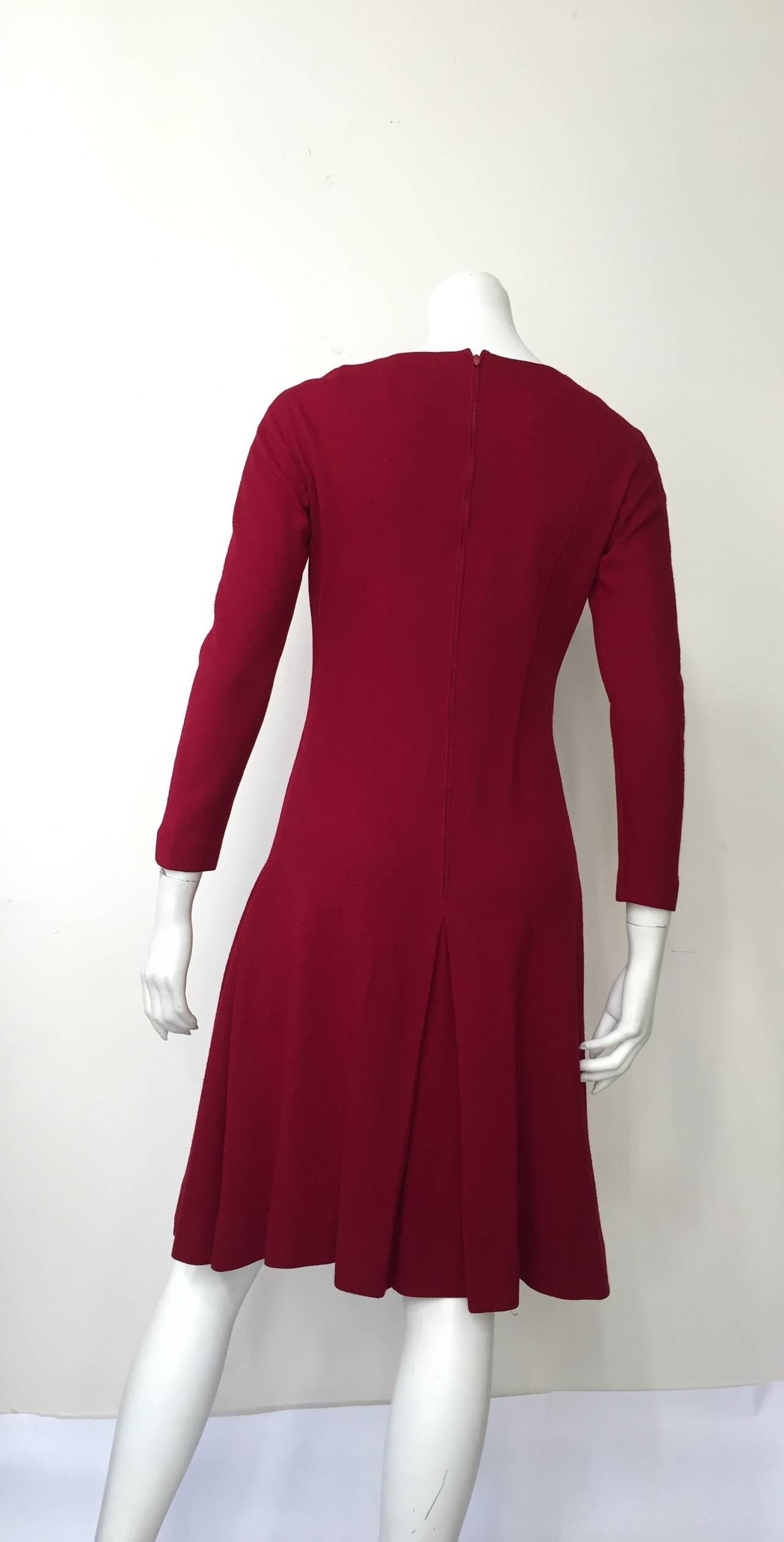 Anne Fogarty 1960s Wool Dress Size 6. 1