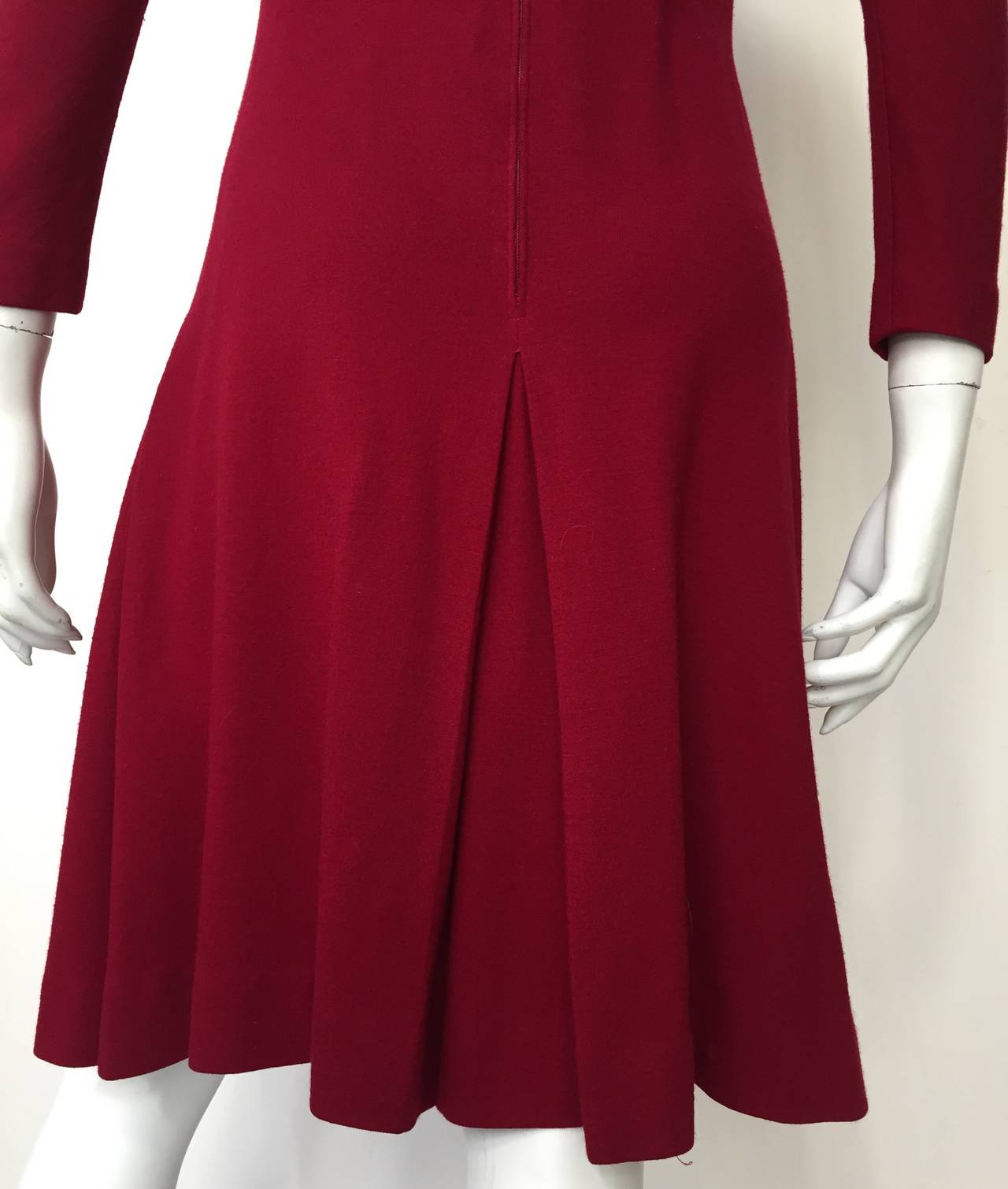 Anne Fogarty 1960s Wool Dress Size 6. 2