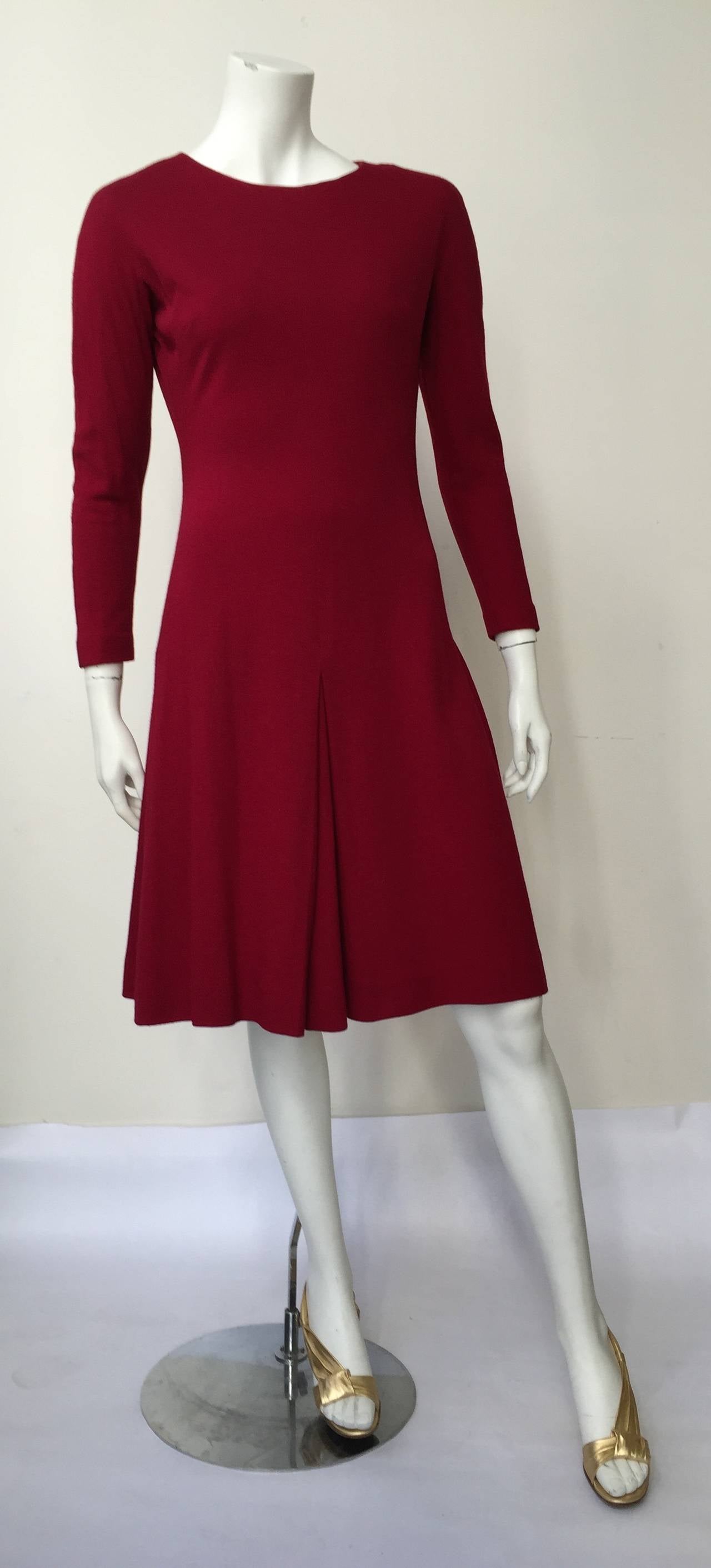 Anne Fogarty 1960s Wool Dress Size 6. 4