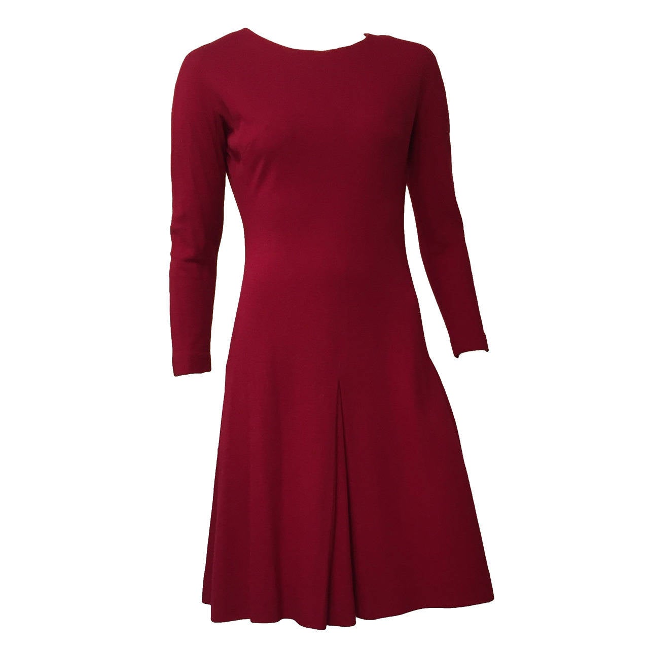 Anne Fogarty 60s Wool Dress Size 6. For Sale at 1stdibs
