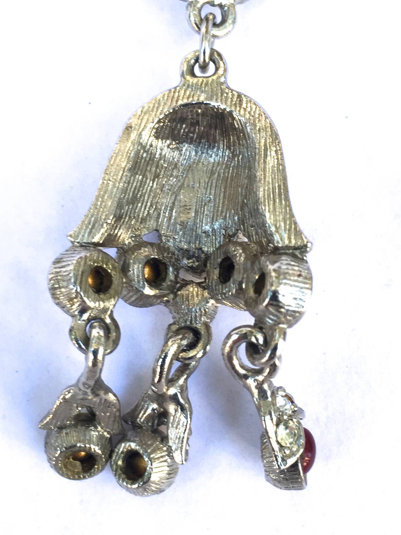 Kenneth Jay Lane 70s chandelier / drop clip earrings. For Sale 1