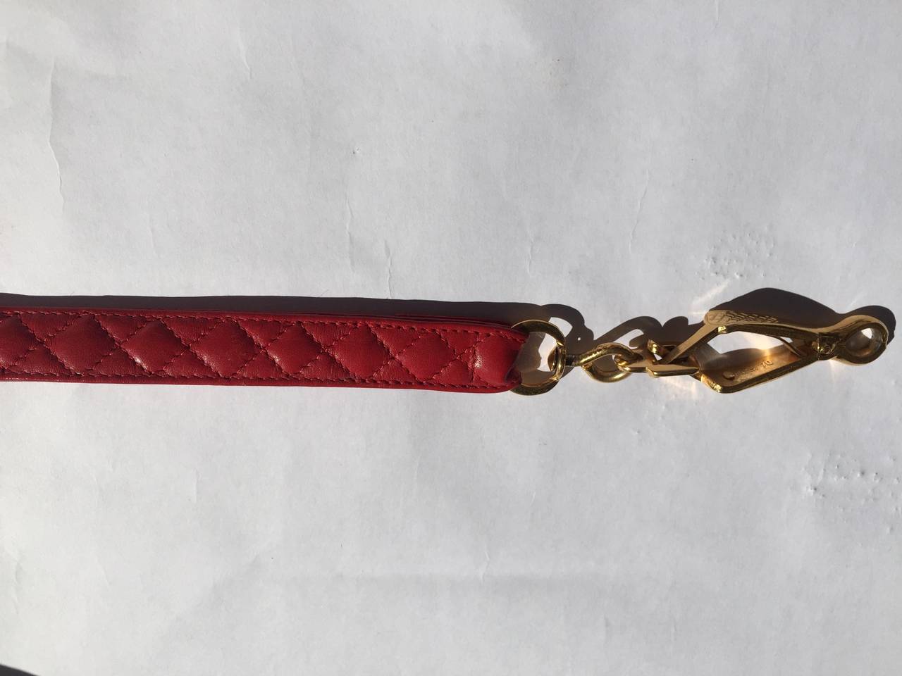 Chanel red lambskin dog leash. at 1stDibs | chanel dog leash, chanel leash