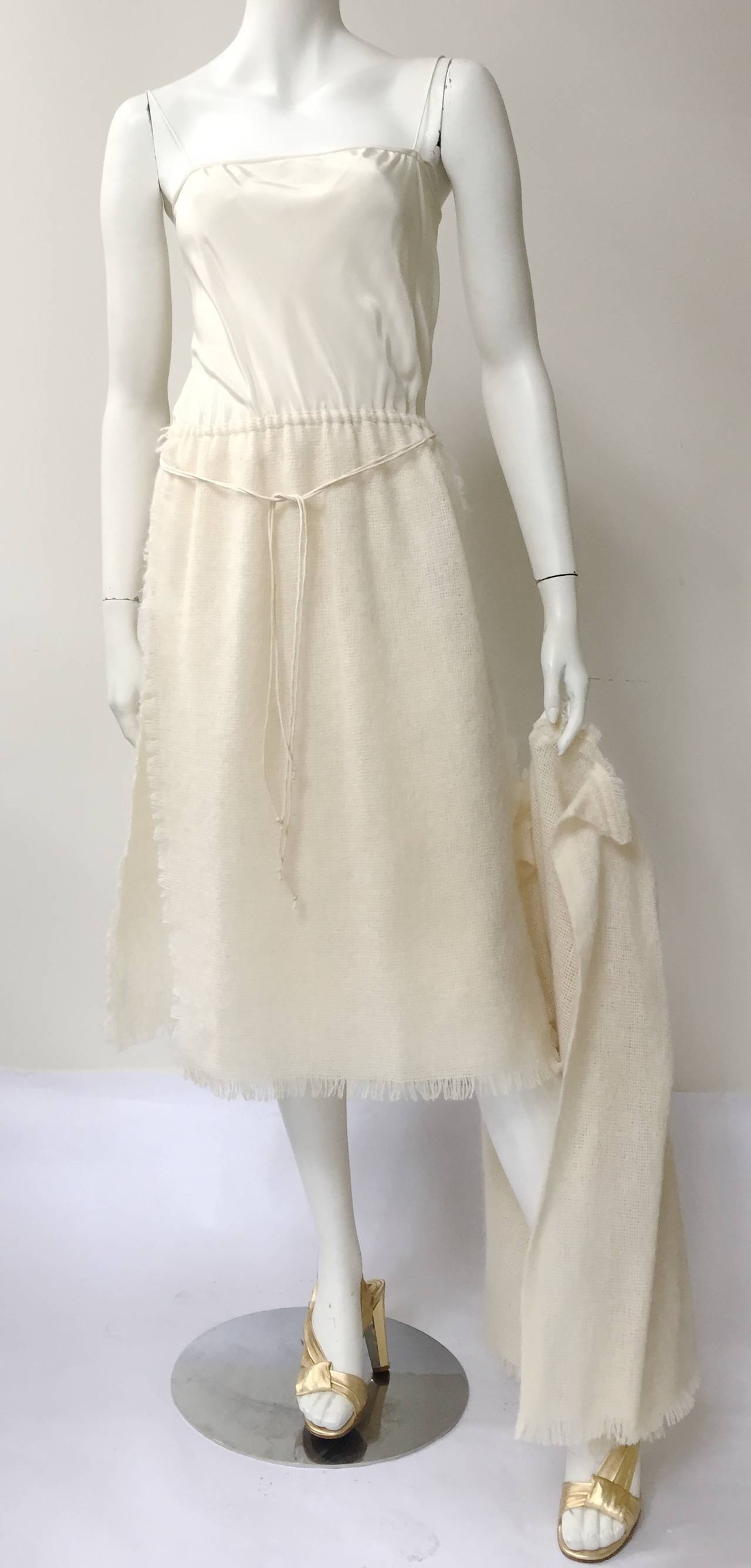 Fiandaca Couturier Silk / Mohair Dress with Jacket Size 6. For Sale 3