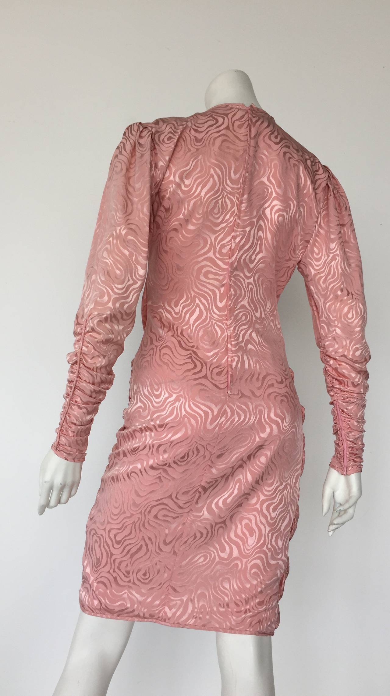Ungaro Parallele Paris Silk Dress Size 6. For Sale 2