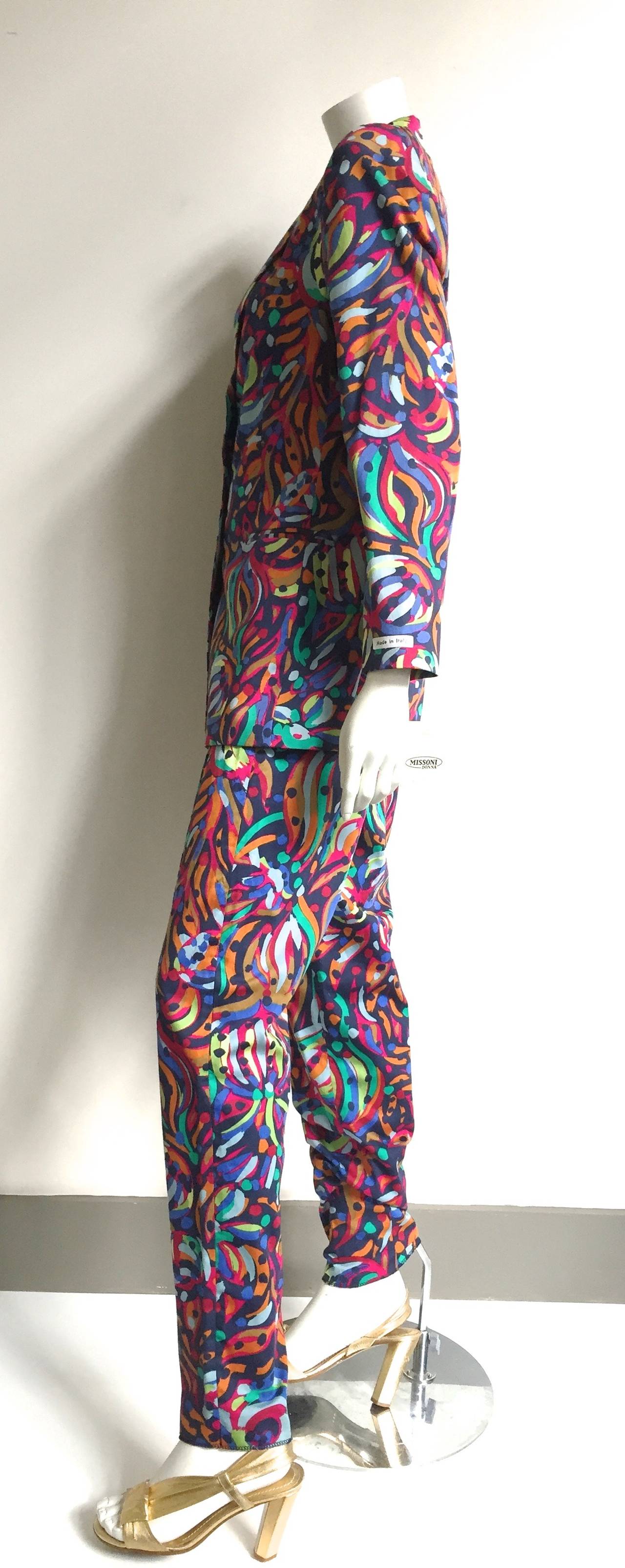 Missoni Donna 80s cotton pant suit size 6/8. 3