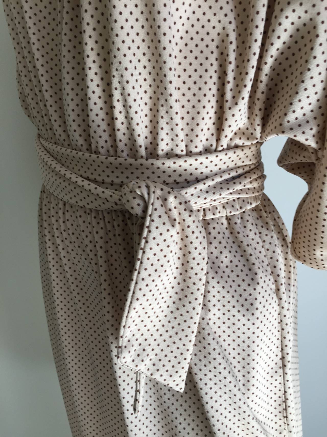 Hanae Mori 70s dress with belt & pockets size 4/6. 4