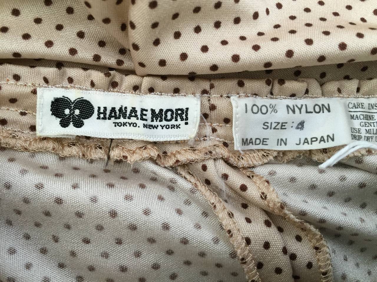 Hanae Mori 70s dress with belt & pockets size 4/6. 5