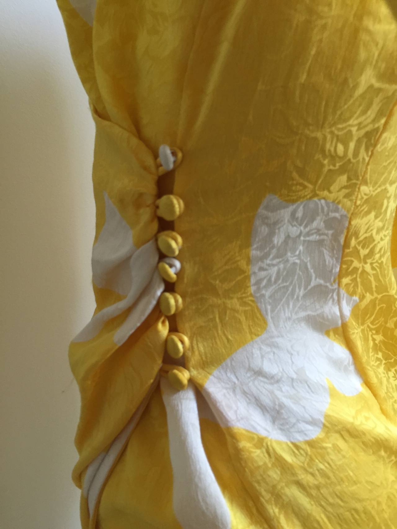 Flora Kung 80s Silk Wrap Dress Size 4. 3