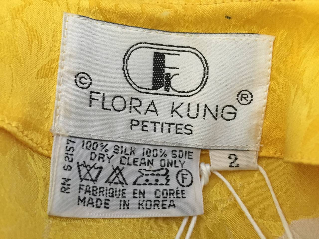 Flora Kung 80s Silk Wrap Dress Size 4. 5