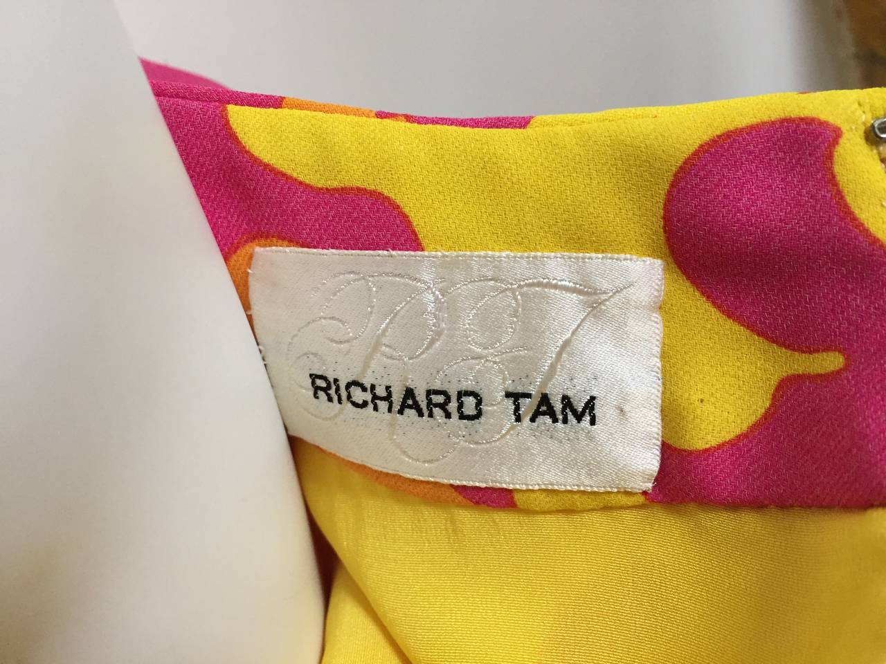 Richard Tam 70s Silk Maxi Dress Size 8. 3
