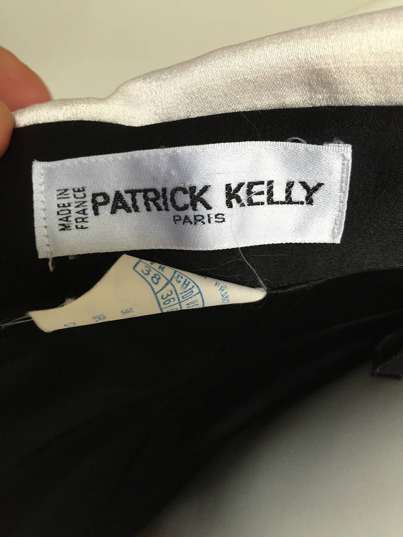 Patrick Kelly Paris 80s black sheath cocktail dress size 4. 4