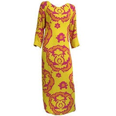 Richard Tam 70s Silk Maxi Dress Size 8.