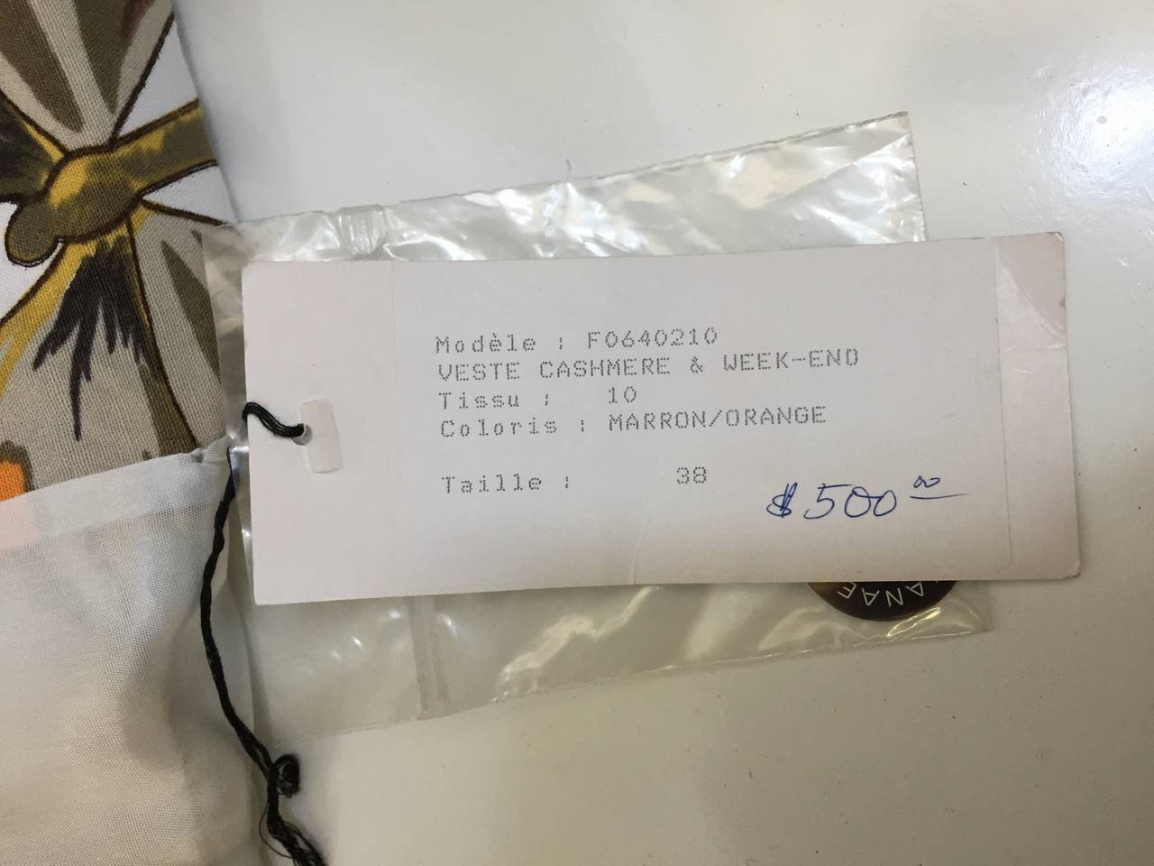 Hanae Mori Paris Linen Asian Butterfly Jacket size 8. Never Worn. For Sale 4
