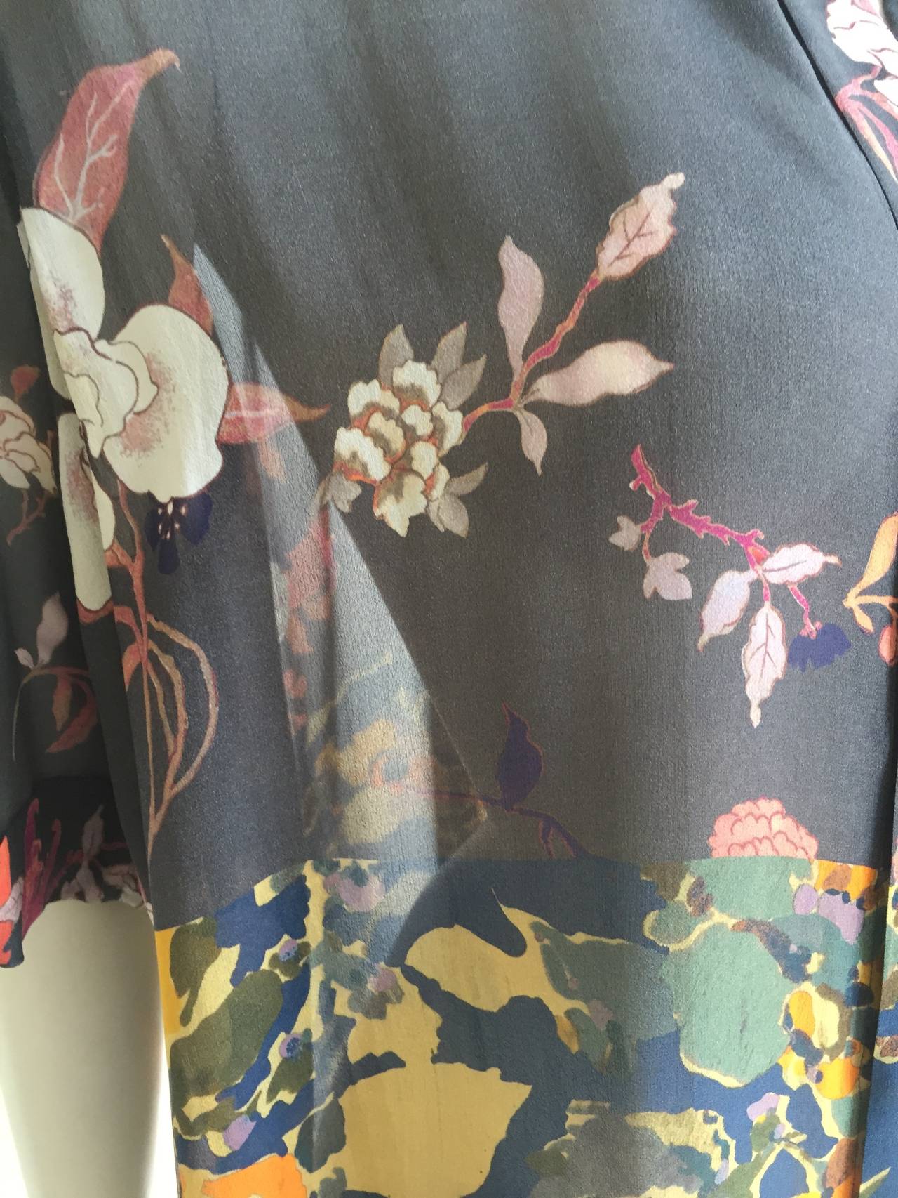 Dries Van Noten Asian floral silk blouse size 8 / 42. at 1stDibs ...