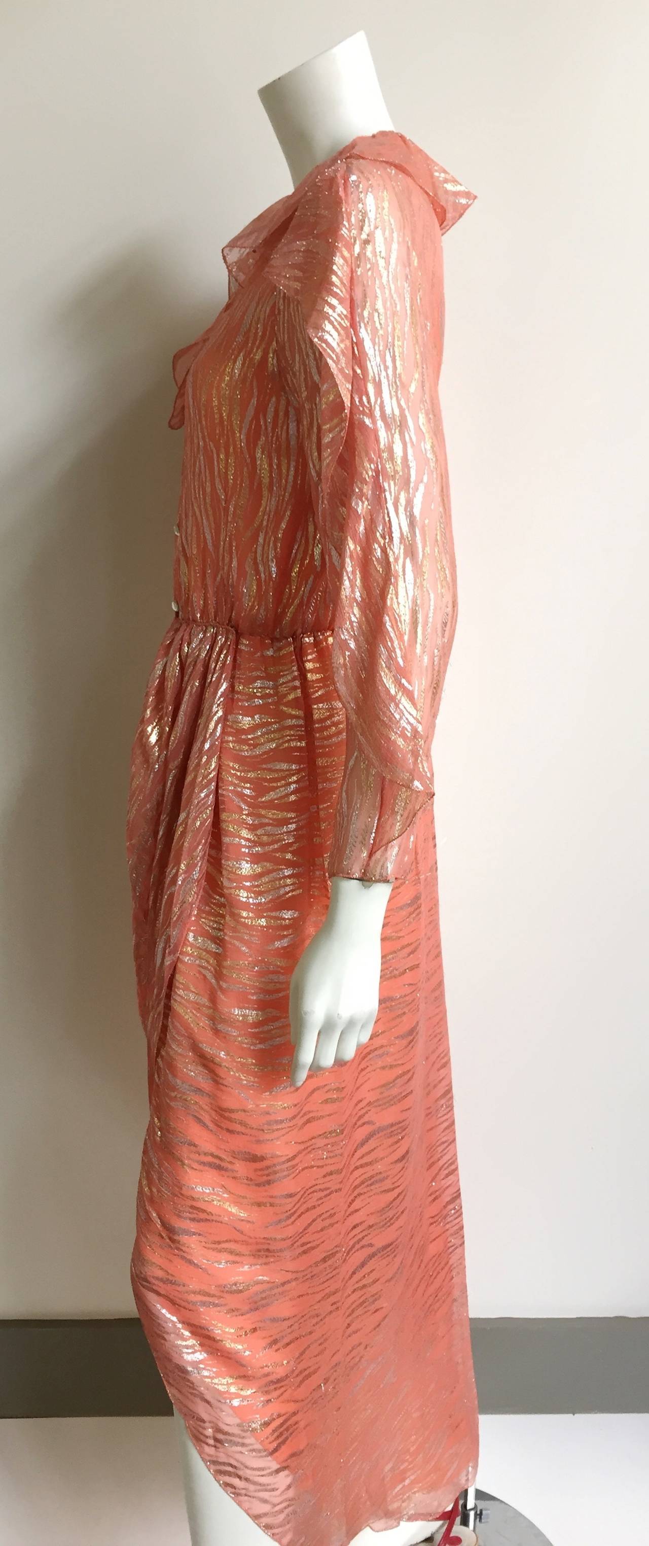 Stephen Burrows 1980s wrap dress size 4 / 6. For Sale 2