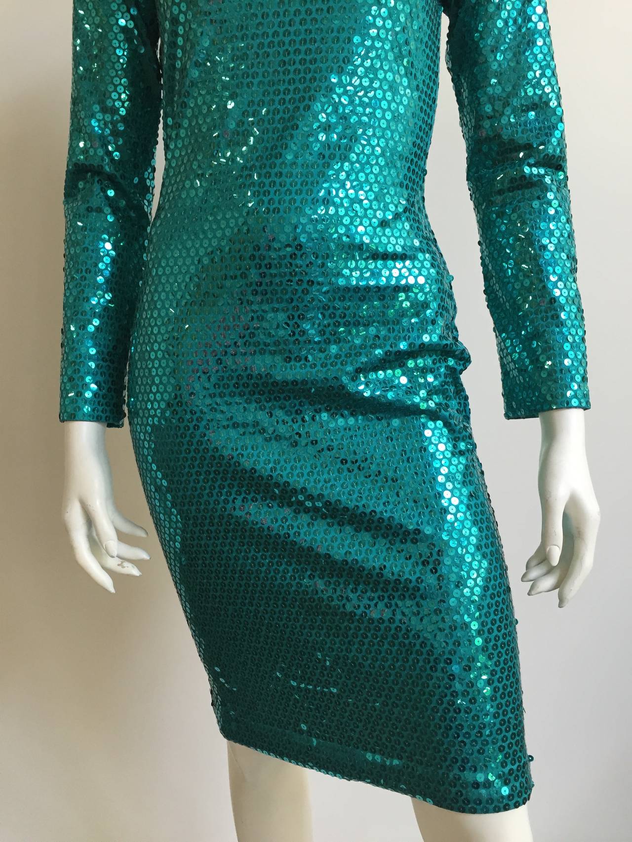 80s sequin dress