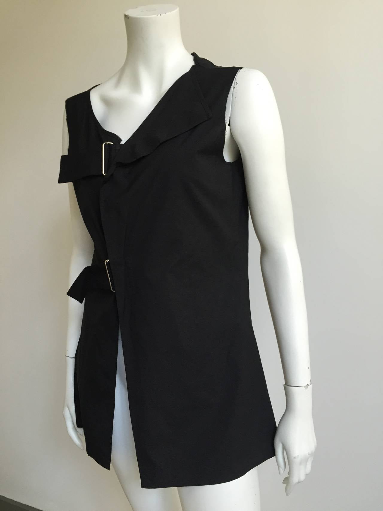 Black Yohji Yamamoto cotton tunic size 2 / 4.