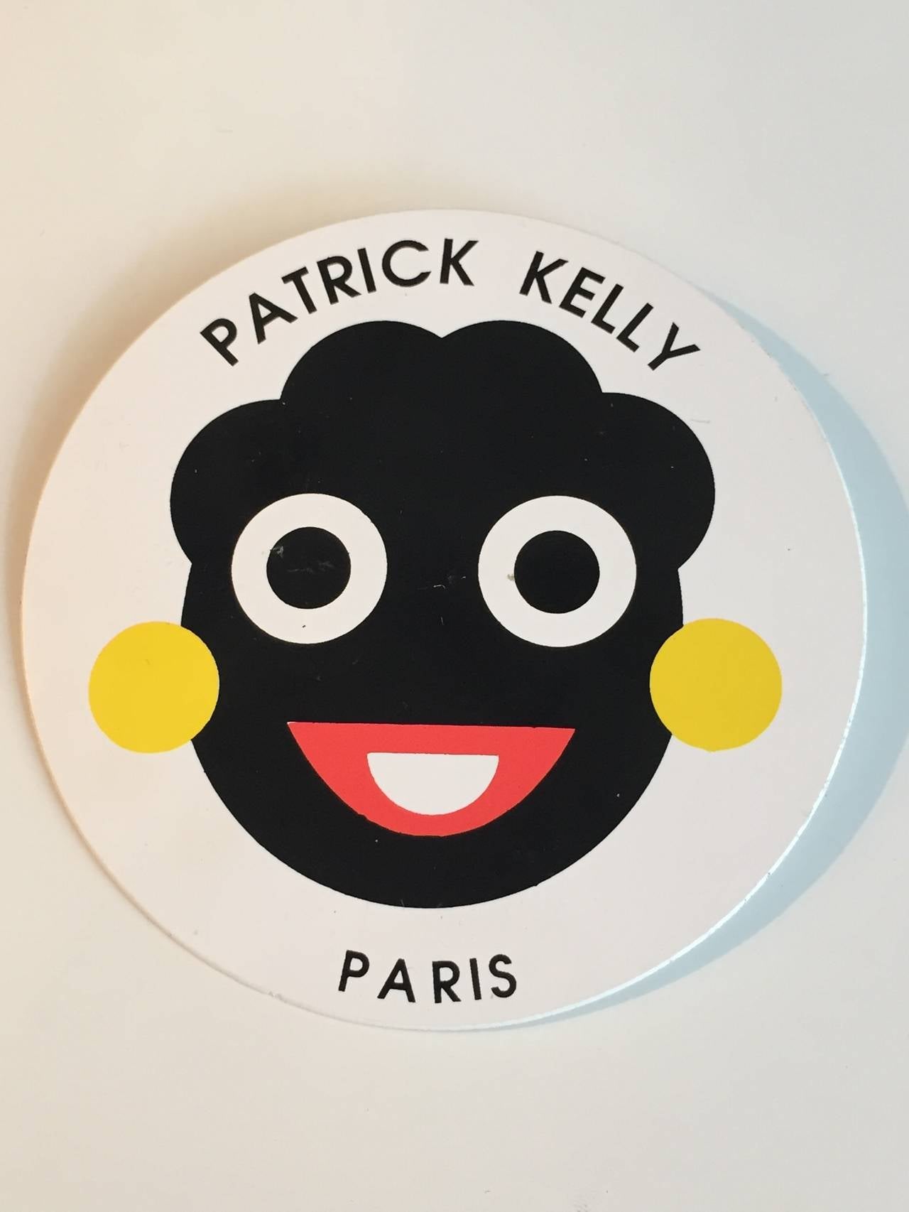 Women's or Men's Patrick Kelly 1988 happy face pin / brooch.