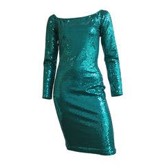 Patrick Kelly Paris Sequin Evening dress Size 4.