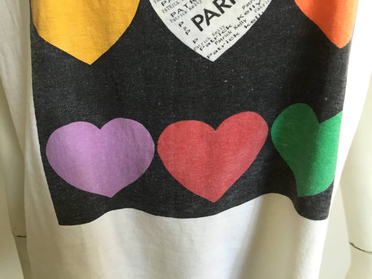 Women's Patrick Kelly 1988 'Hearts' t-shirt.