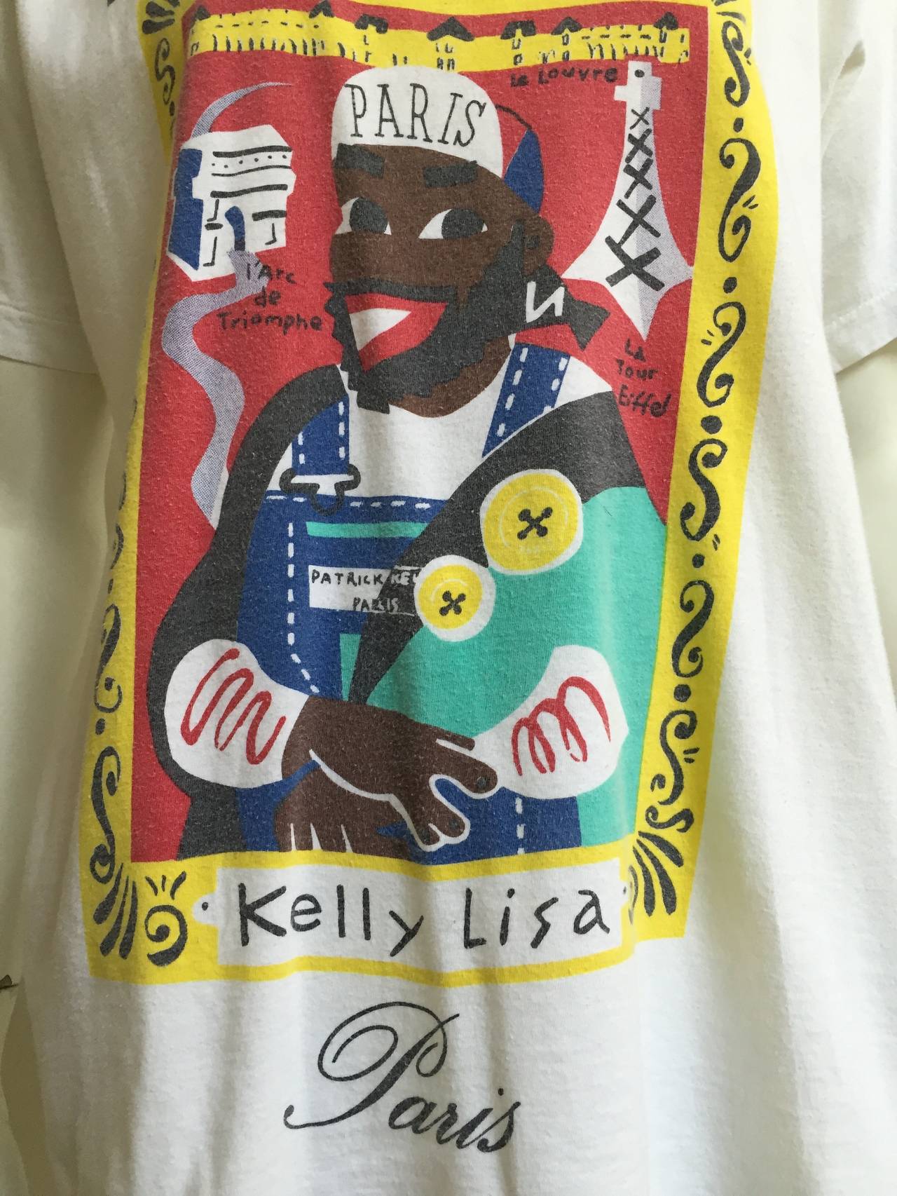 Gray Patrik Kelly 'Kelly Lisa' 1988 t-shirt.