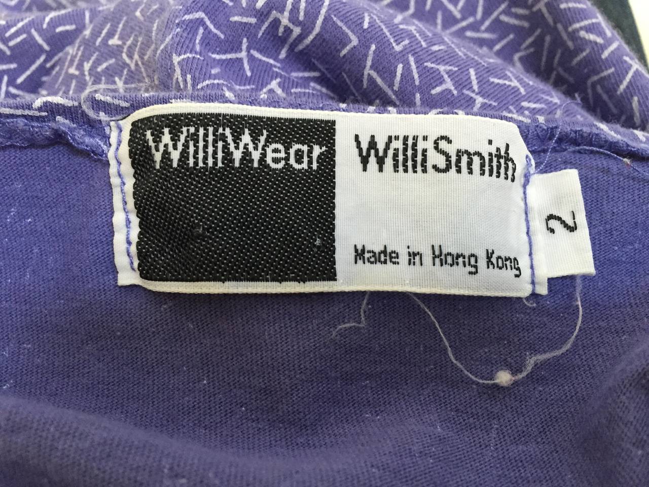 Willi Wear Willi Smith 1984 cotton top size medium. For Sale 5