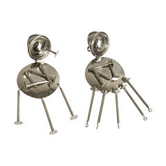 Patrick Kelly Paris 1988-1989 nail clip on earrings.