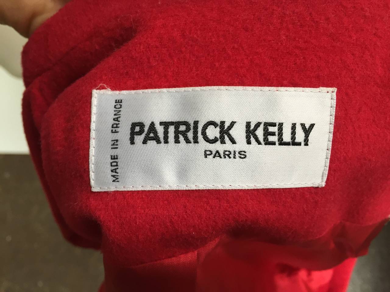 Patrick Kelly Paris 1988 red cropped jacket size 6. For Sale 3