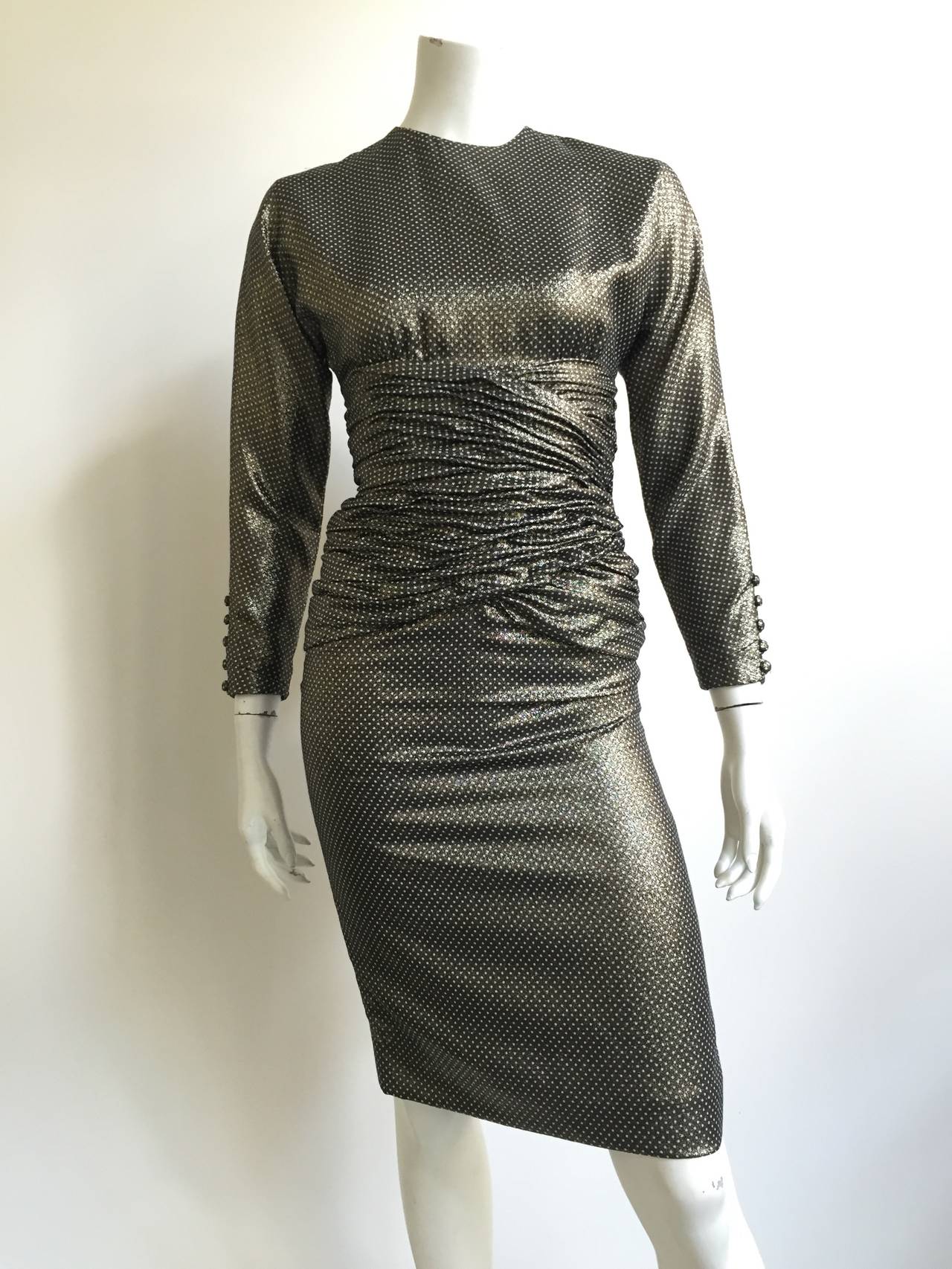 Carolyne Roehm 80s Evening Cocktail Dress Size 4. 5