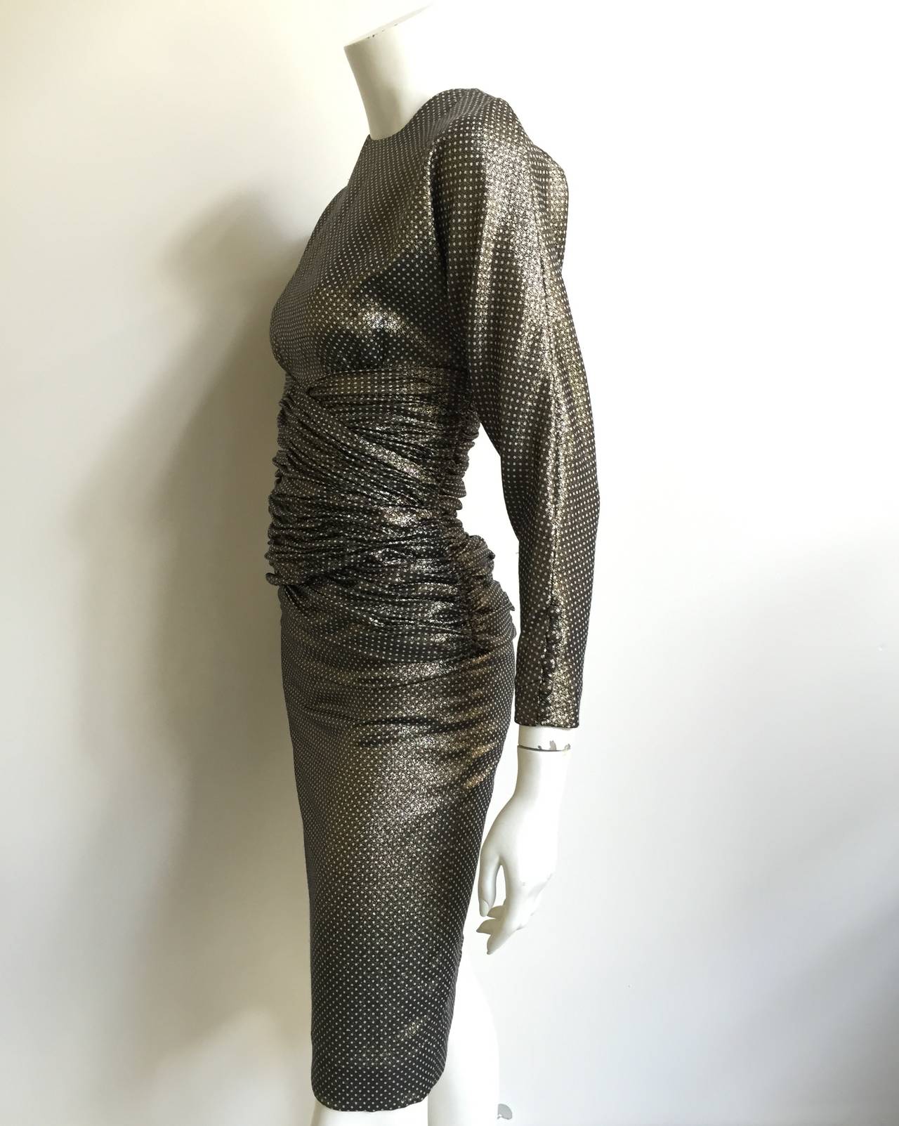 Carolyne Roehm 80s Evening Cocktail Dress Size 4. at 1stdibs