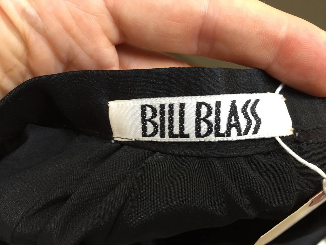 Bill Blass Black Silk Size 4 Evening Skirt, 1970s  For Sale 3