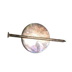 Patrick Kelly Paris 1988 silver nail clip earring. 4
