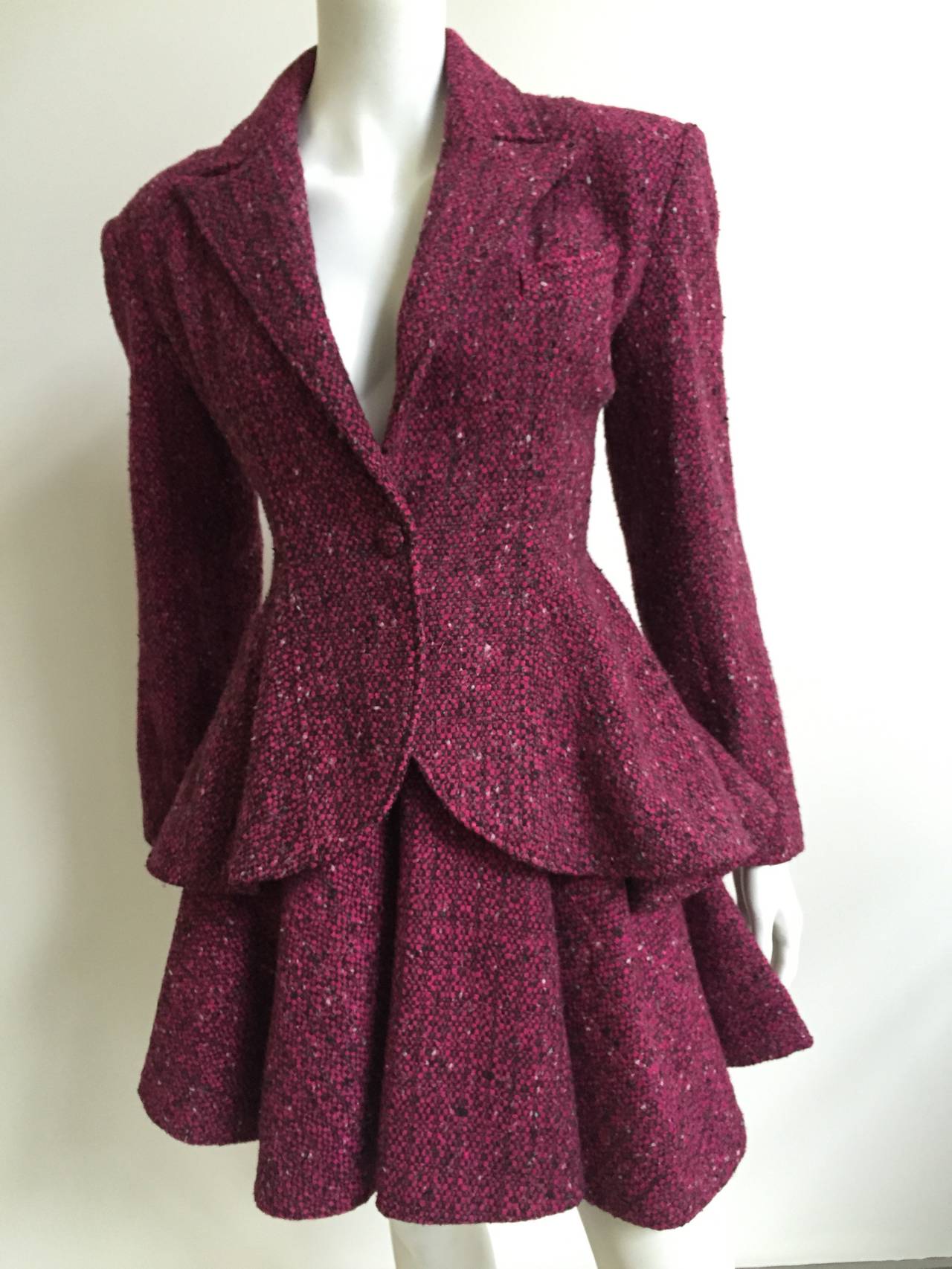 Patrick Kelly Paris 1988 wool suit size 4. 6