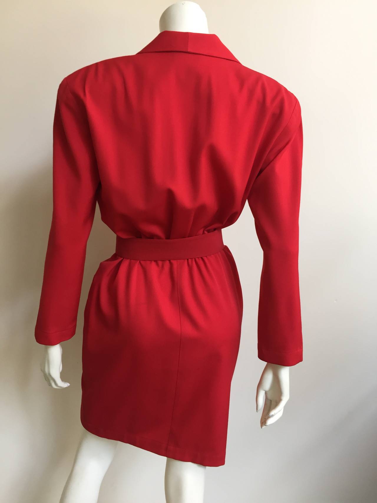 Thierry Mugler 80s Dress With Pockets Size 6. at 1stdibs