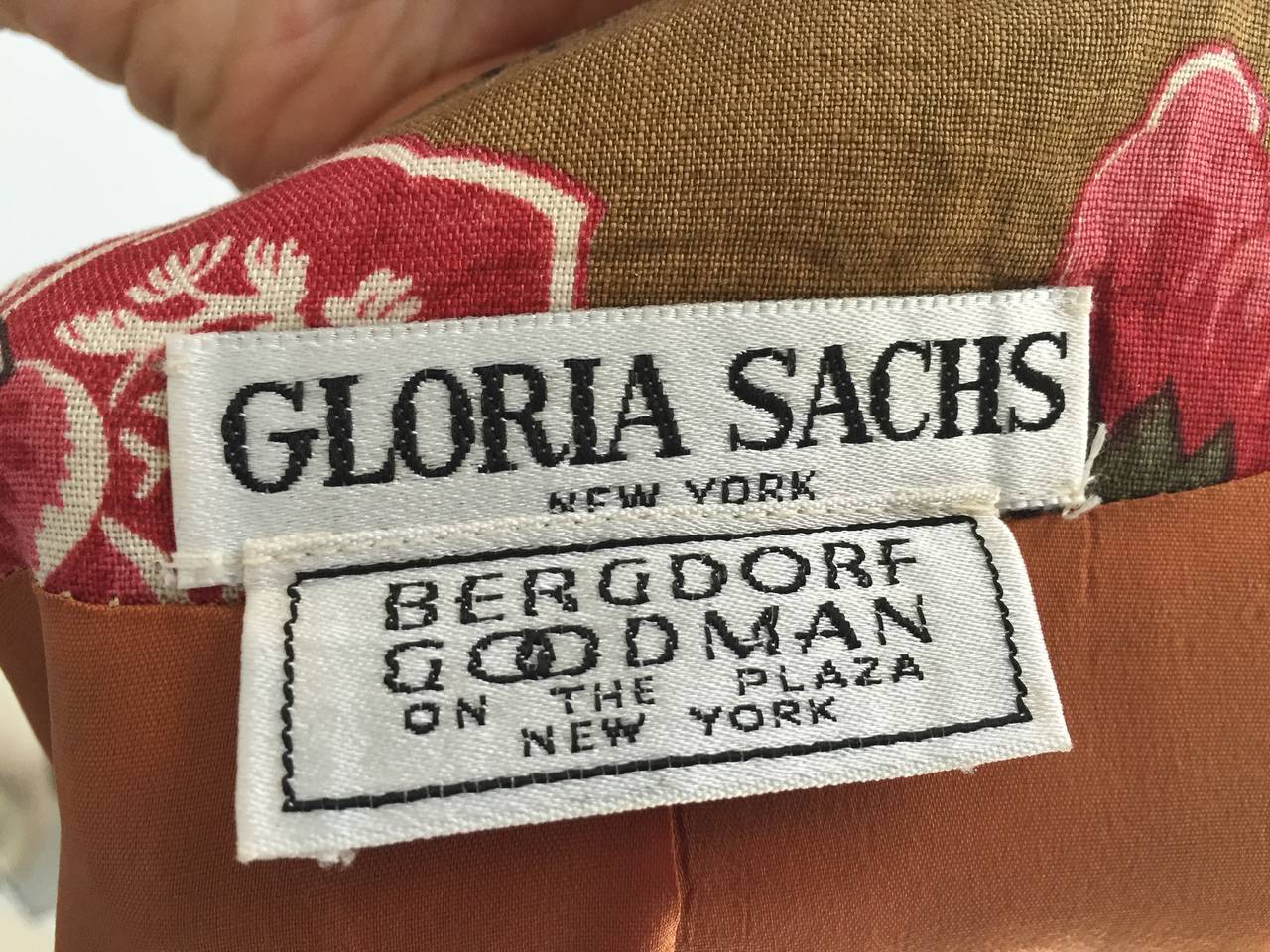 Gloria Sachs for Bergdorf Goodman Cotton Jacket Size 6. For Sale 5